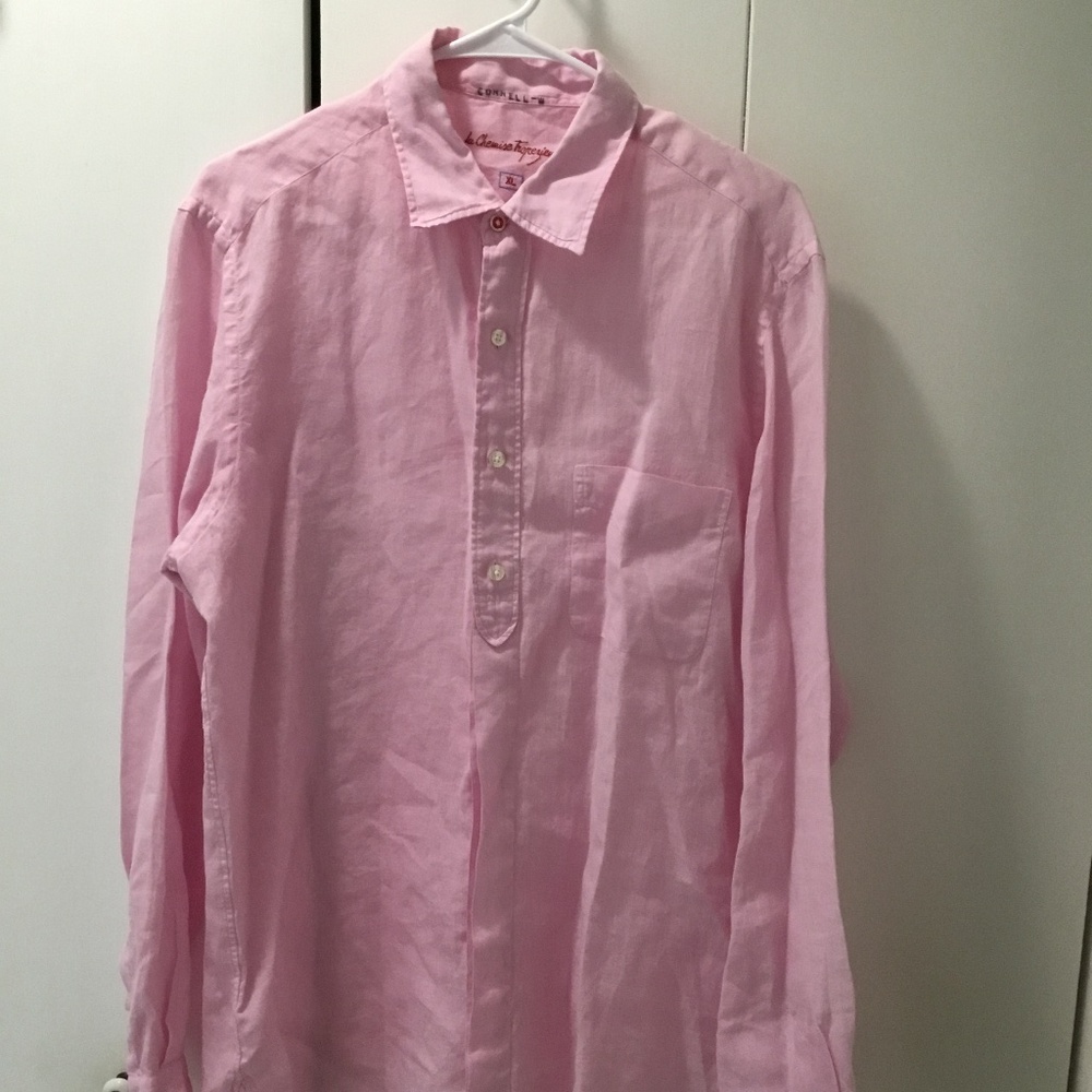 Mens La Chemise Tropezienne Linen Shirt size XL